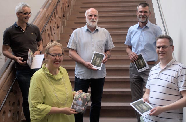 Bild (von links): Reto Rigassi (Präsident), Claudia Rohrer (Stadträtin), Thomas Hotz (Vizepräsident), Beat Bannwart, Matthias Meier. Foto: Stadt Rheinfelden