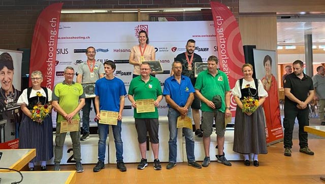 Schützen mit Auszeichnung an den Schweizermeisterschaften in Thun Kat. Stgw 57 Elite/Senioren; als zweitrangierter Claude Chenaux, SV Gansingen. Foto: zVg