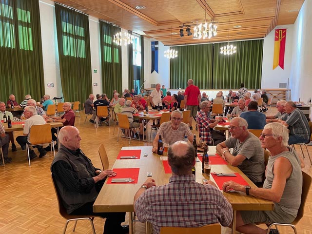 Die Turnveteranen beim Zobig. Foto: zVg