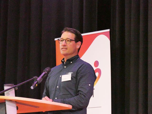 Serge Corpataux referierte über Scheitern und Chancen. Foto: Jörn Kerckhoff