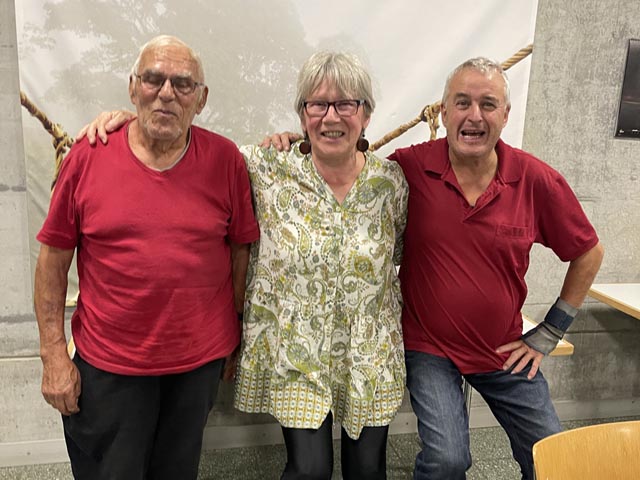 Von links: Willy, Maya und Beat belegten die Podestplätze. Foto: zVg