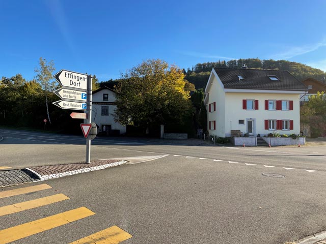 Die Bauarbeiten an der Kantonsstrasse zwischen Effingen und Zeihen dauern über ein Jahr. Foto: zVg
