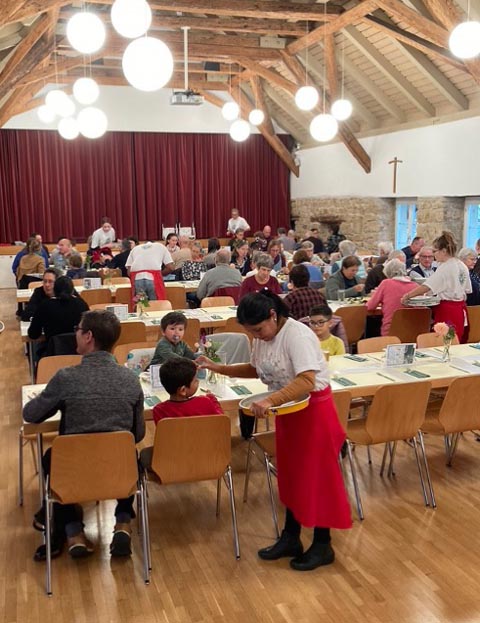 Martinitisch im Anschluss an den Gottesdienst. Foto: zVg