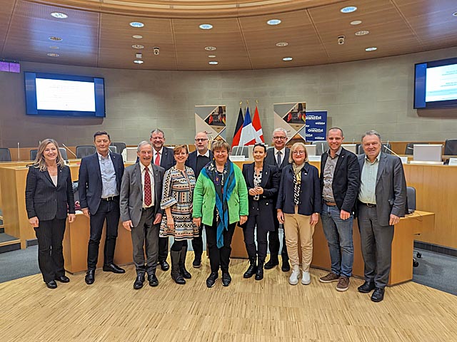 Der neue Vorstand des Oberrheinrats. Foto: zVg