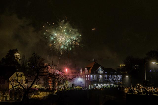 Grenzüberschreitende Silvesterfeier in Rheinfelden