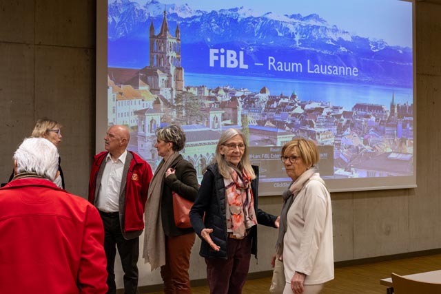 Die Fricktaler Serviceklubs trafen sich im FiBL zu einem «get together». Foto: Wendel Hilti