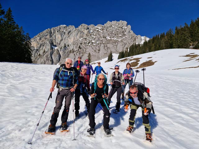 Schneeschuhwochenende der Möhliner Naturfreunde. Foto: Steve Skillmann