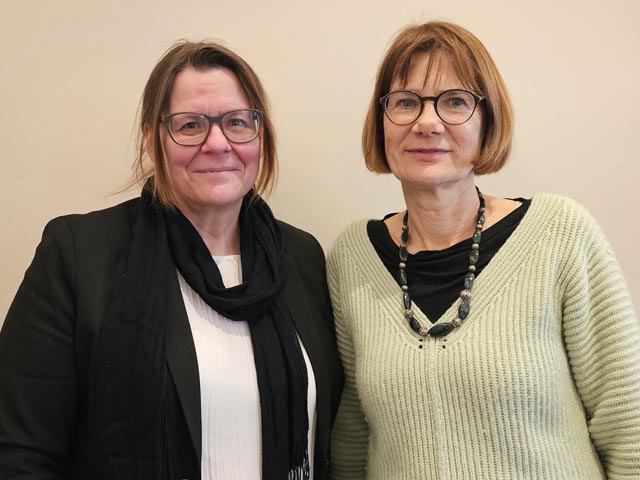 Claudia Hauser, Grossrätin FDP, und Susanna Schlittler, Präsidentin FDP-Frauen Fricktal. Foto: zVg