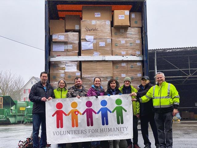  Heutiger Hilfsgütertransport in die Ukraine. Foto: zVg