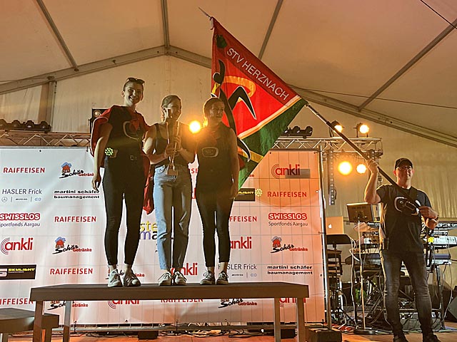 Die Fricktaler Meisterinnen im Team-Aerobic. Foto: zVg