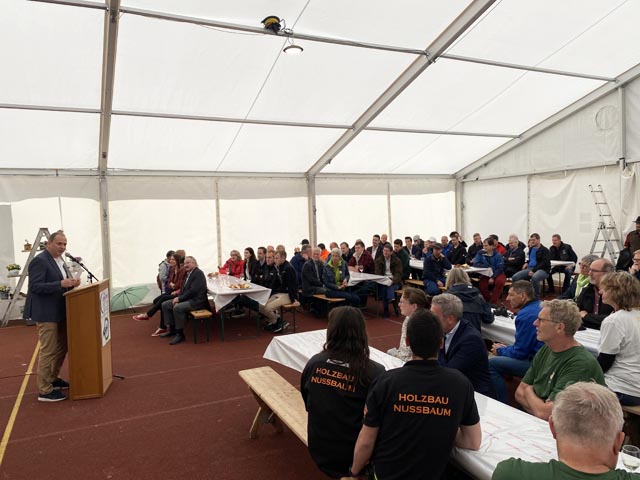 Eröffnungsansprache von OK-Präsident Jürg Rubin. Foto: Sonja Fasler