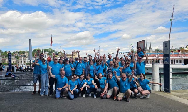 Die Musikgesellschaft Concordia Wegenstetten auf ihrer Musikreise in Luzern. Foto: zVg