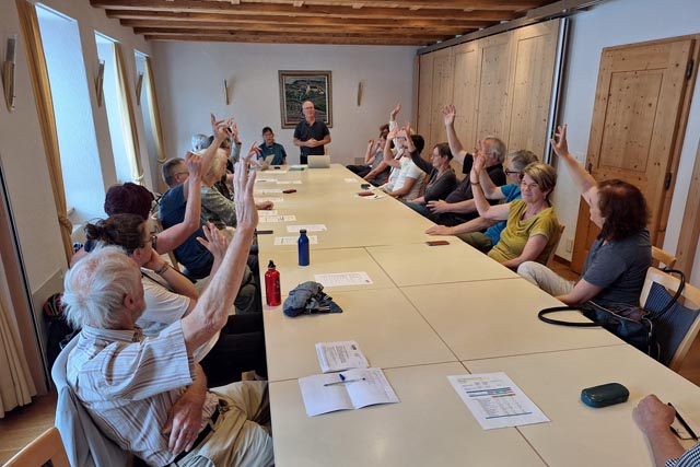 Jahresversammlung im Restaurant Sternen, Würenlingen. Foto: Max Chopard-Acklin