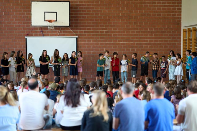 Verabschiedung der Sechsklässler. Foto: zVg