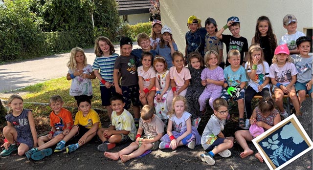 Gruppenbild der Sommerferienplausch-Gruppe. Foto: Eva Büchli 