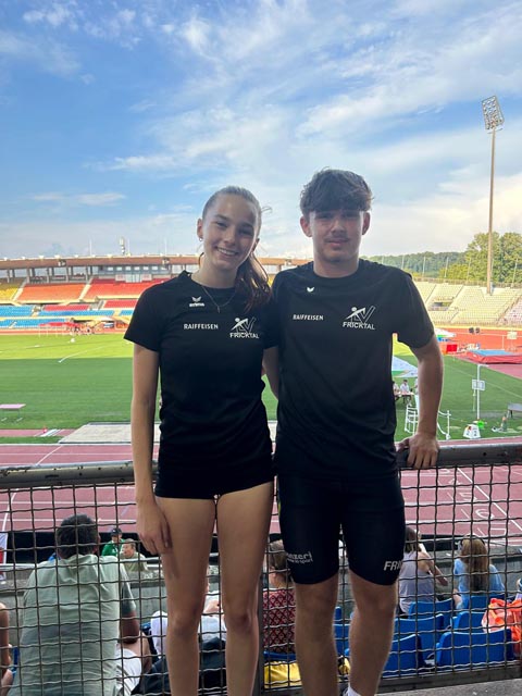 Fricktaler Nachwuchs-Sprintpower: Leonie Hoenke (links) und Manuel Núñez. Foto: Stefan Hoenke