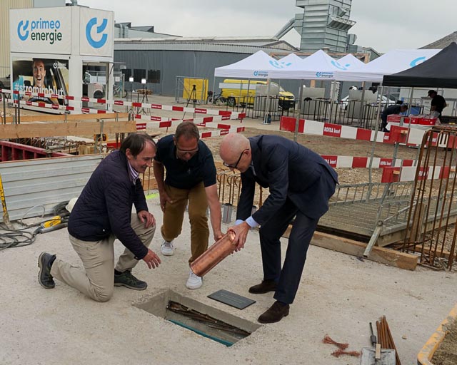 Grundsteinlegung von heute Donnerstag in Aesch. Foto: zVg