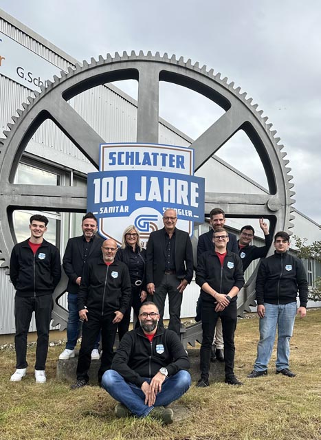 Das Zahnrad der Zeit hat sich gedreht und schon sind 100 Jahre vergangen. Zusammen mit vielen Gästen feierte das Schlatter-Team am vergangenen Freitag sein grosses Jubiläum. Foto: zVg