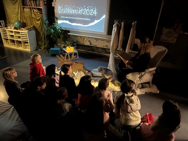 Erzählnacht im Rheinfelder Robersten-Schulhaus. Foto: zVg