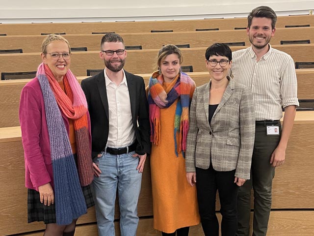 Von links: Claudia Rohrer, Alain Burger, Mia Jenni, Colette Basler, Rolf Schmid. Foto: zVg