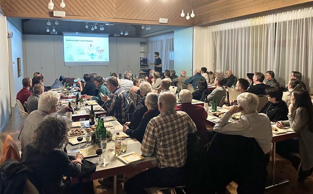 Stefan Greif bei seinem Vortrag. Foto: zVg