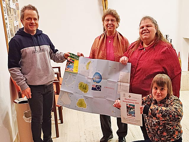 Das WGT-Team 2025 in Stein (von links): Fabrice Müller, Silvia Schmid, Manuela Köchling und Franzi Mitulla. Foto: Berthold Kessler