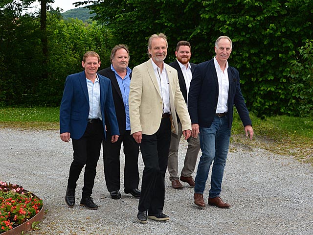 Der Möhliner Gemeinderat in der aktuellen Zusammensetzung (von links): Hans Metzger (Gemeinderat), Thomas Freiermuth (Gemeinderat), Markus Fäs (Gemeindeammann), Loris Gerometta (Gemeinderat), Lukas Fässler (Vizeammann). Foto: zVg