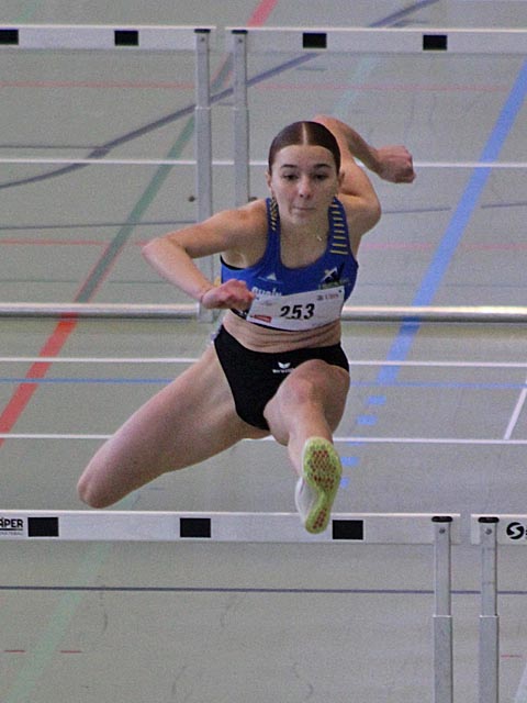 Glück im Sprint, Pech bei den Hürden: Leonie Hoenke. Foto: Stefan Hoenke
