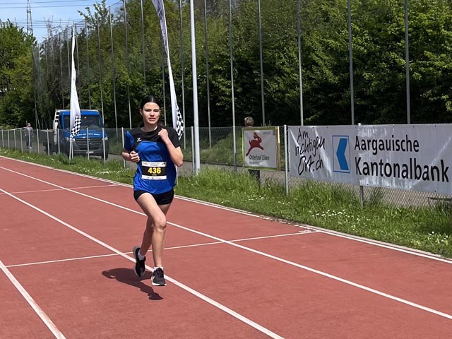 Linda Kim auf den letzten Metern ihres Podestlaufes. Foto: zVg