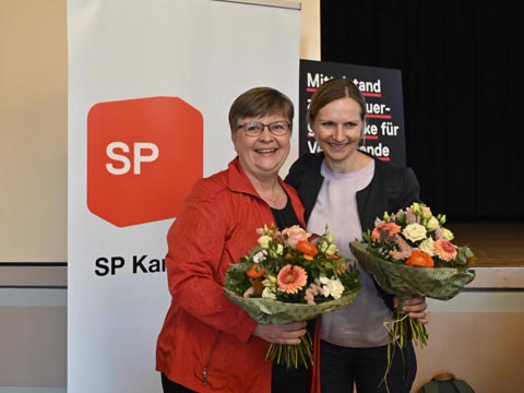 Das neu gewählte Co-Präsidium Anja Gestmann und Lucia Engeli. Foto: zVg