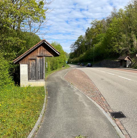 Bushaltestellen Ueken Unterdorf Fahrtrichtung Frick. Foto: Kanton Aargau/BVU