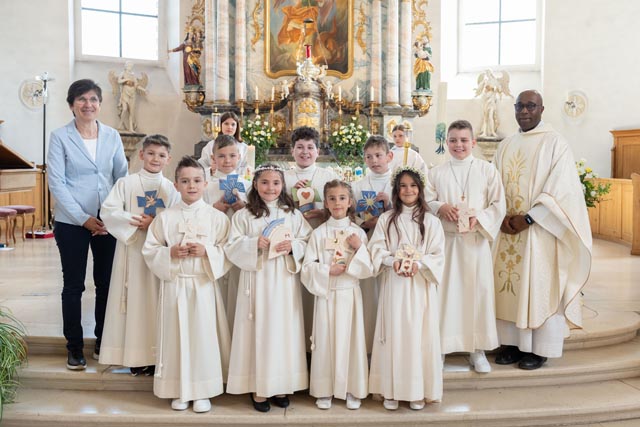 Erstkommunion in der Parrei Wegenstetten-Hellikon. Foto: Natascha Jansen