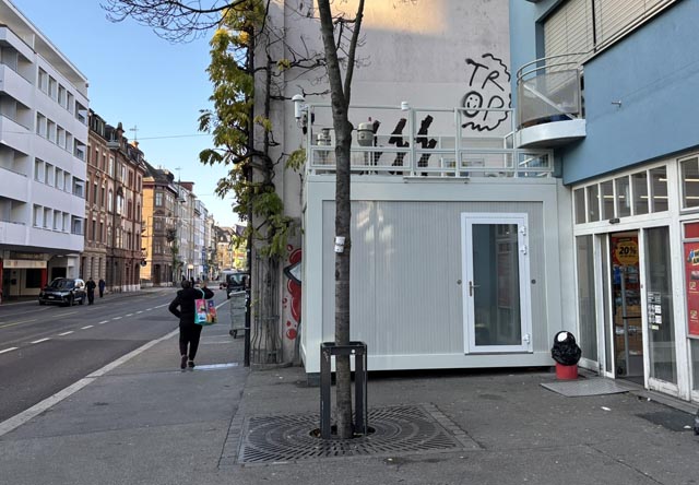 Messstation an der Feldbergstrasse in Basel. Foto: zVg