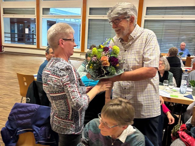 Ehrung von Claudia Corpataux für 25 Jahre Mitarbeit. Foto: zVg