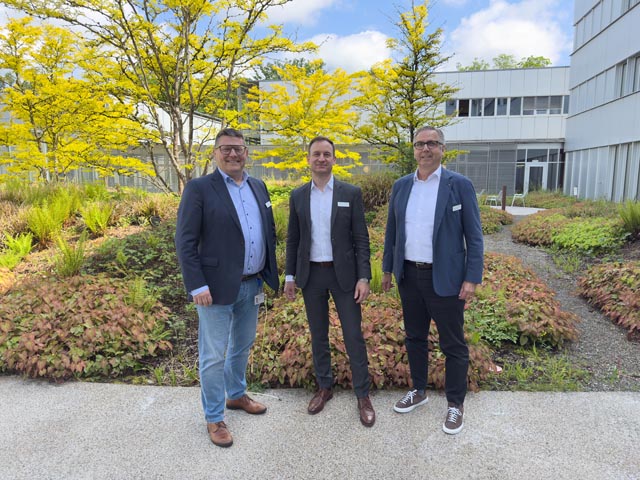 Von links: Hanspeter Illi (CFO/Adm. Direktor, Stv. CEO); Prof. Dr. med. Leo Bonati (CEO/Med. Direktor, Chefarzt); Matthias Mühlheim (Leiter Strategische Projekte, Direktor). Foto: zVg