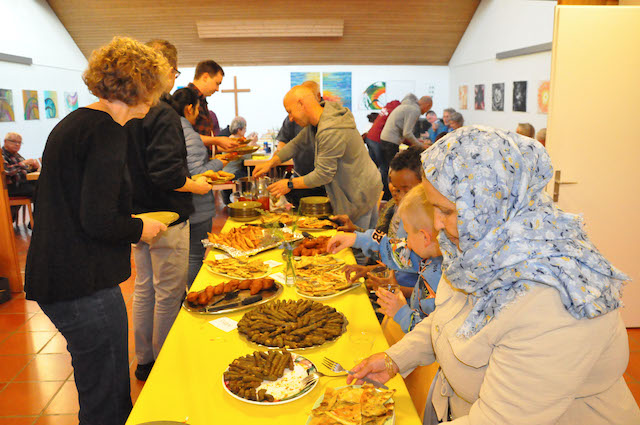 Am internationalen Buffet