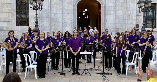 Die Windband am Tarragona-Konzert. Foto: zVg