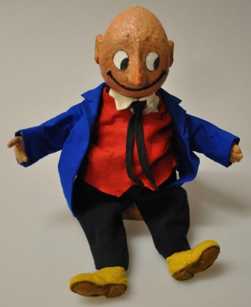 Exklusiv und einmalig ist die originale Papa Moll-Puppe der Künstlerin Edith Oppenheim-Jonas am Kulturerbe-Tag zu sehen. Foto: Museum Aargau, © Kanton Aargau