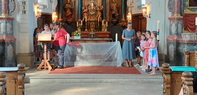 Schulschlussgottesdienst in Herznach. Foto: zVg