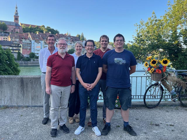 Der neue Vorstand: Roland Kaufmann, John Warpelin, Corinne Herzog, Patrick Bernhart, Marc Fischer und Lukas Leuenberger (von links); es fehlt Sigi Eschbach. Foto: zVg