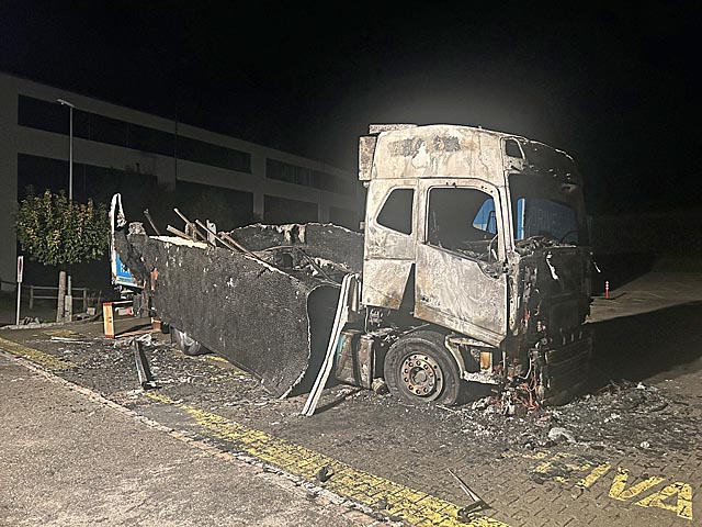 Brand in Wohlen. Foto: Polizei AG