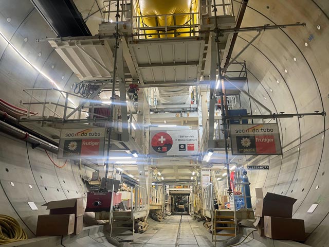 Eindrücklich – die TBM Alessandra. Foto: Sonja Fasler