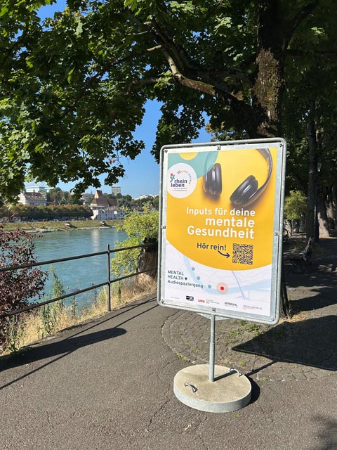 Stationen des Audiospaziergangs in Basel. Fotos: zVg