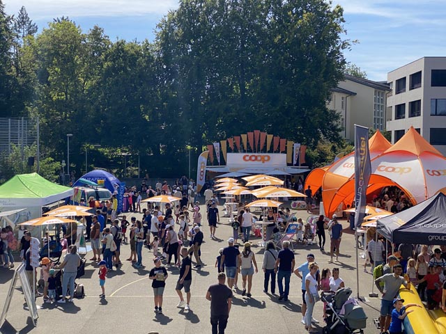Das Dach des Rheinparkings wurde dabei erneut zum «bewegten» Treffpunkt für unzählige Familien und die regionale Bevölkerung. Foto: zVg