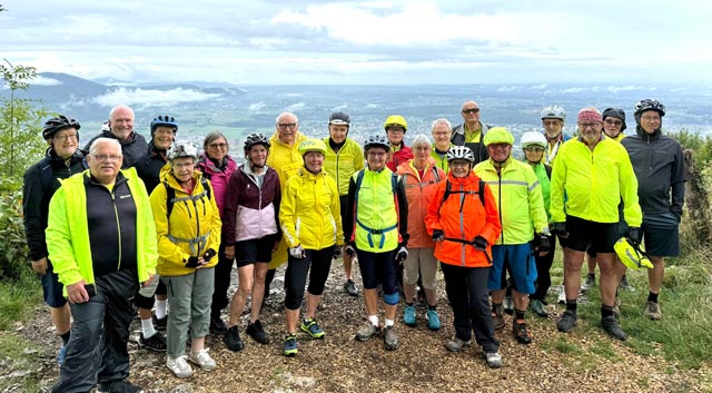 Die Ausfahrt auf die Gempenfluh hat sich trotz des Regens gelohnt. Foto: zVg