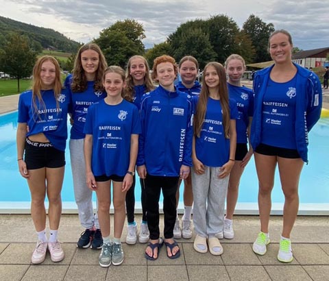 Team 1 mit Trainerin Annick Willemsen. Foto: zVg