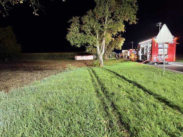 Ein schwerer Autounfall mit Todesfolge ereignete sich am Samstag ausserhalb von Endingen.