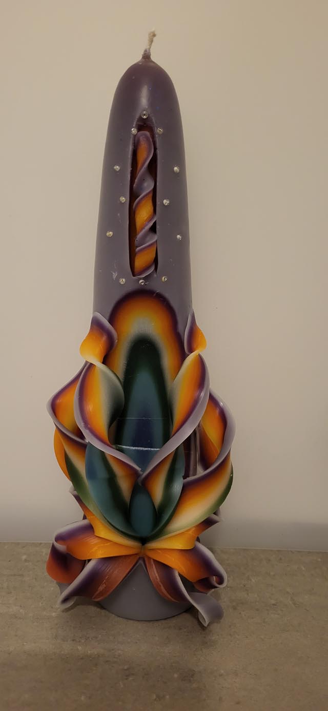 Solche Kerzen-Kunstwerke bringen die Besucher zum Strahlen.