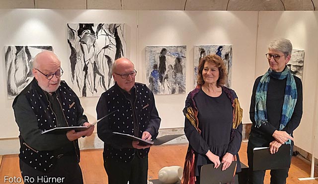 Das Quartett quARTuttomisto umrahmte die Ansprache Trudy Suters.