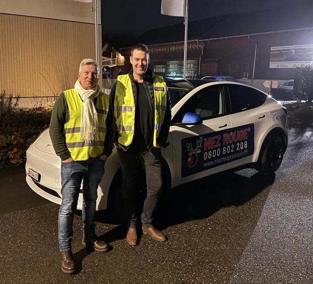 Präsident Gastro Aargau Bruno Lustenberger (links) und Nationalrat Christoph Riner. Foto: zVg